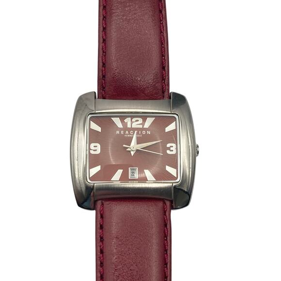 Kenneth Cole Reaction Mens V297-03 Watch 37mm New Battery WR Adjustable Band - Picture 1 of 13